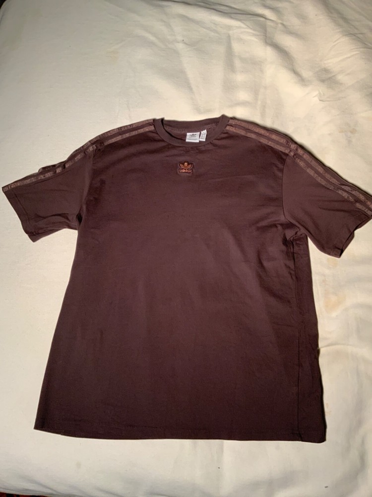 Adidas Men's Medium Metallic Brown T-Shirt