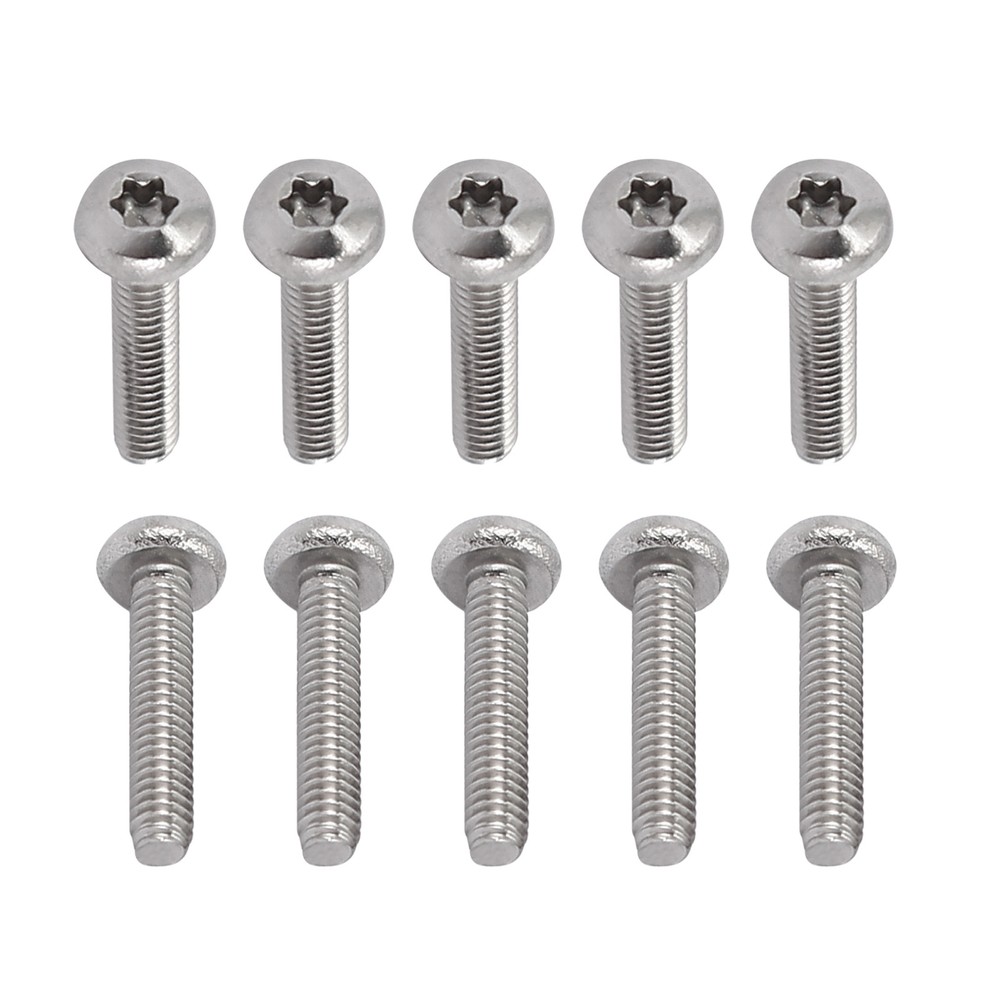20Pack M2x10mm Pan Head Torx Screws 304 Stainless Steel Torx Fasteners Silver