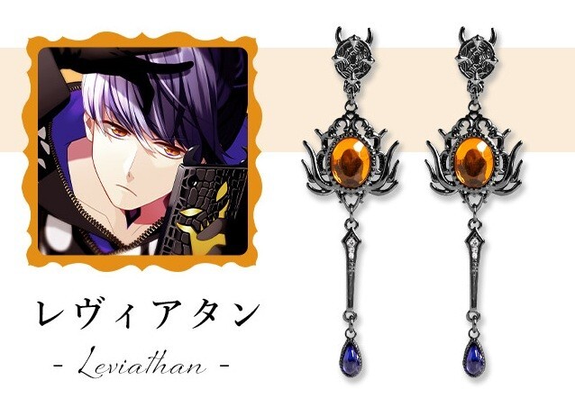 Obey Me! Leviathan ICONIQUE EAR OBJET Earrings Jewelry MAYLA Japan