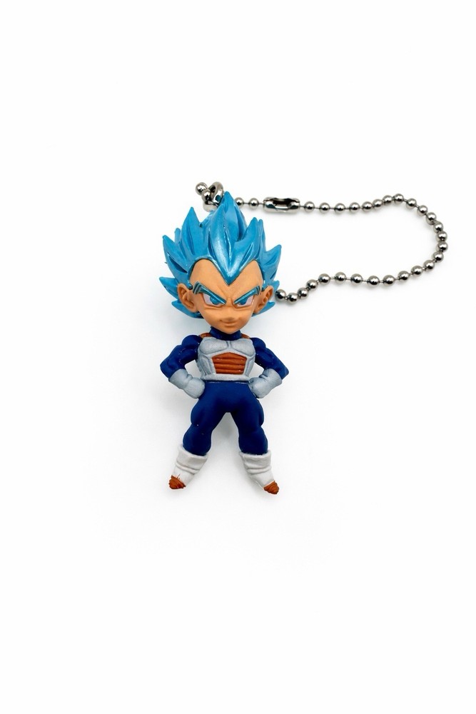 Dragon Ball Super Saiyan Blue Vegeta Key Chain Charm Japan Anime
