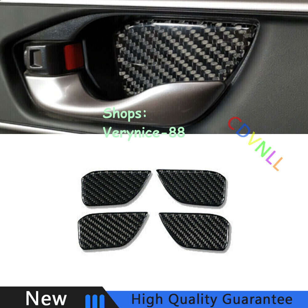 For Honda CRV CR-V 2017-2022 Real Carbon Fiber Car Interior Door Bowl Cover Trim