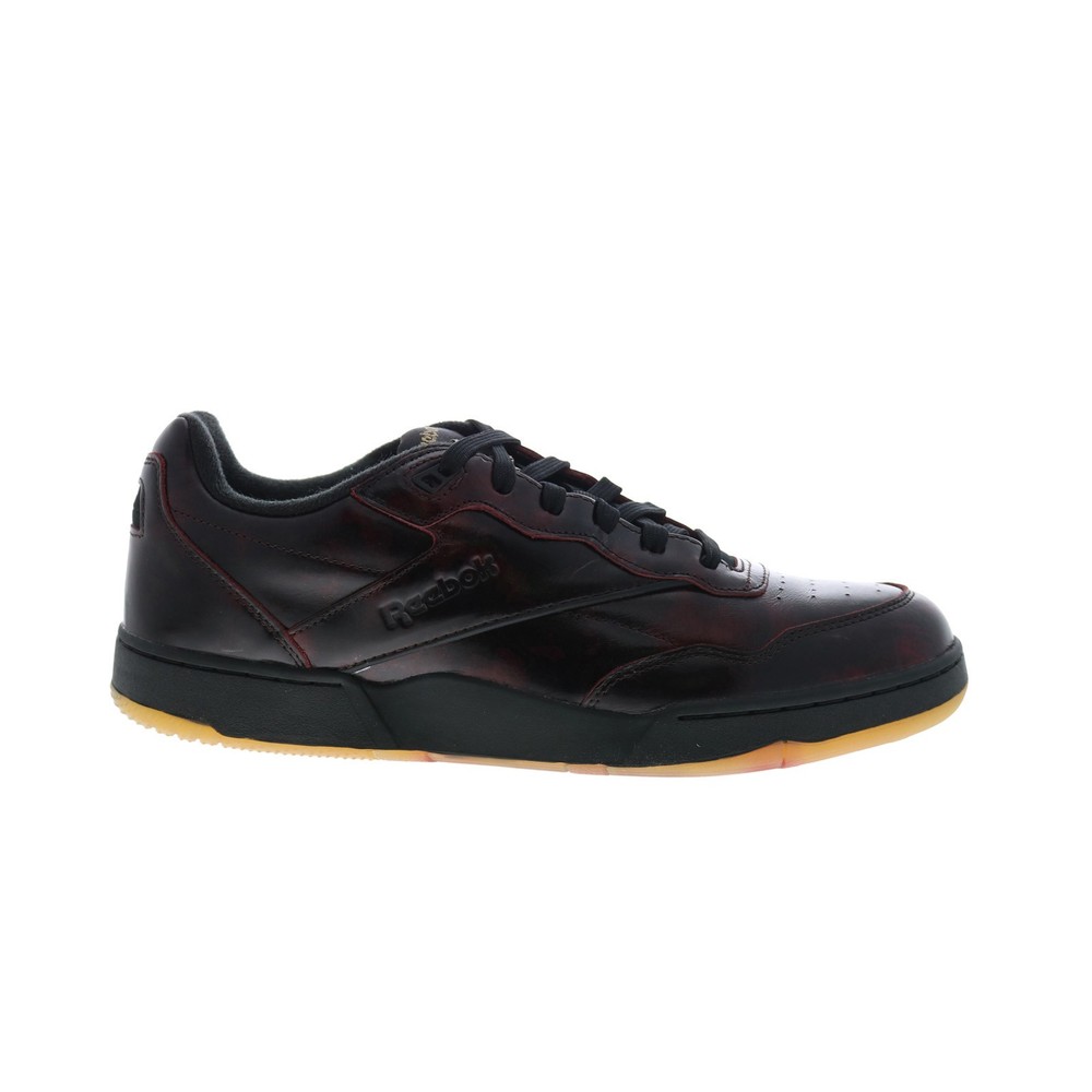 Reebok BB 4000 II Mens Red Leather Lace Up Lifestyle Sneakers Shoes