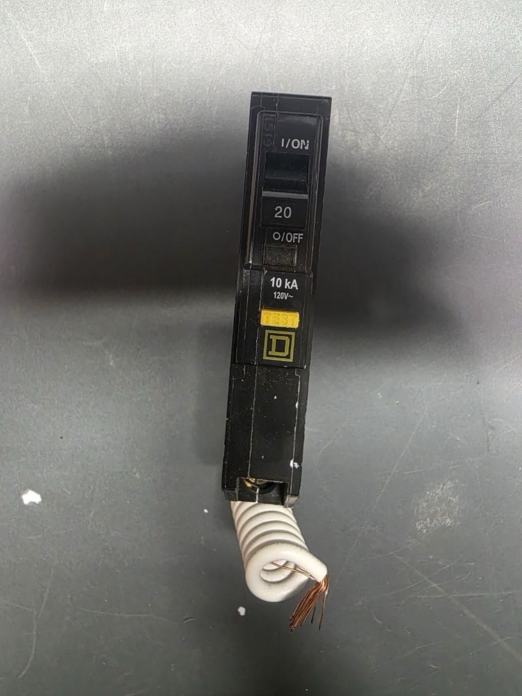 Square D QOB120CAFI 20 Amp Single Pole Circuit Breaker