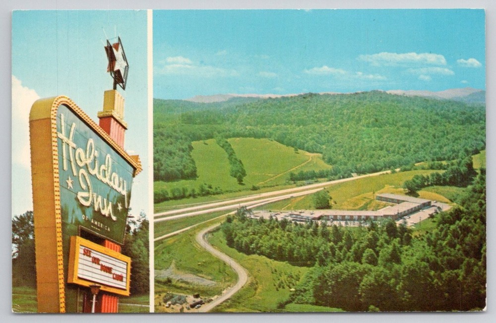 Vintage Holiday Inn Corbin KY Interstate 75 Postcard 1970s Chrome