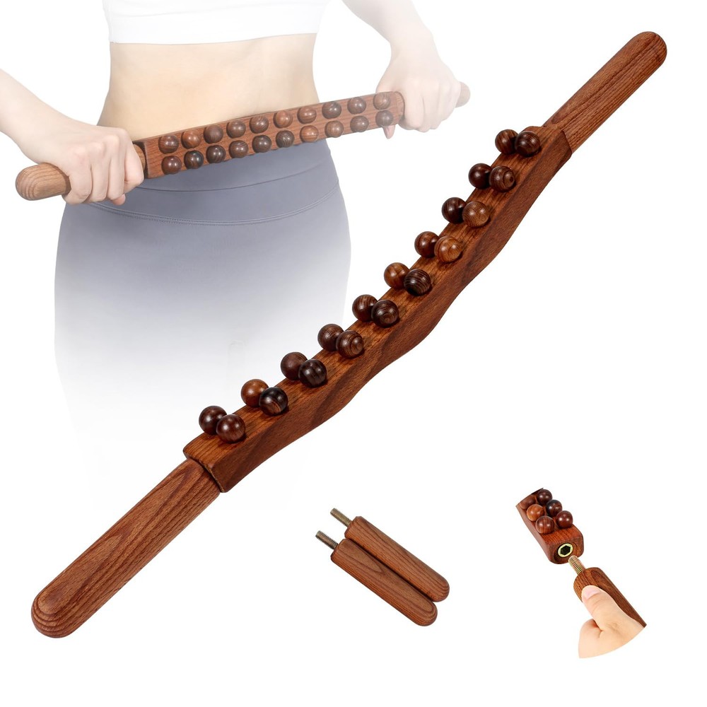 Wood Therapy Guasha Stick for Lymphatic Drainage Massage and Relaxation