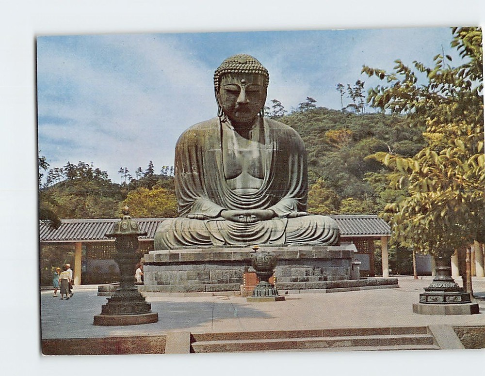 Postcard Great Buddha of Kamakura Kotoku-in Temple in Japan