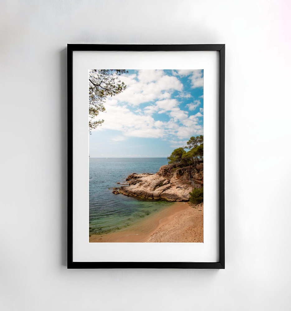 Sea Beach Coast Spain Photography Nature Wall Art Poster Print Beach Lover