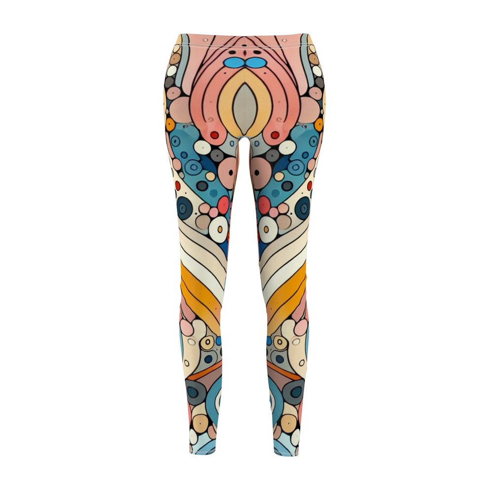 **Stylish Abstract Print Womens Leggings for Yoga and Athleisure Wear**-image