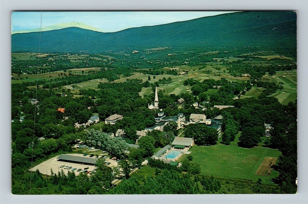 Manchester VT-Vermont, Equinox House, Golf Course, Antique Vintage Postcard