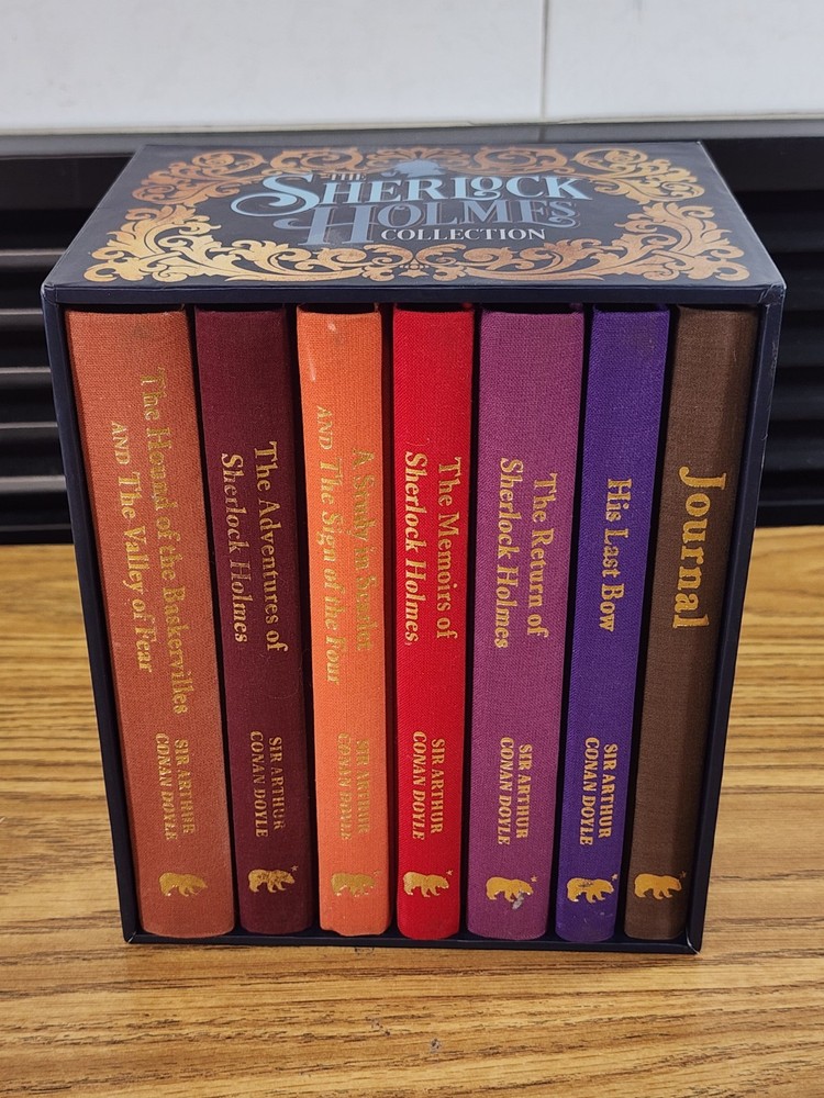 The Sherlock Holmes Hardcover Box Set Collection 7 Books Complete  Journal Clean