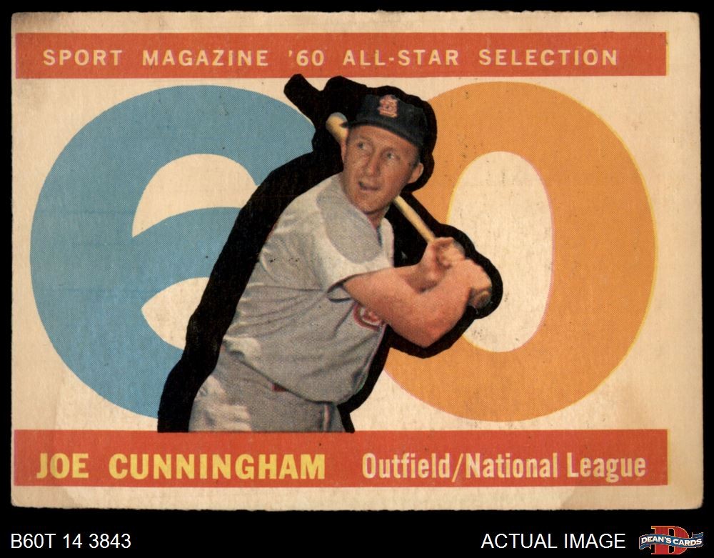 1960 Topps #562 Joe Cunningham All-Star Cardinals 1 - POOR
