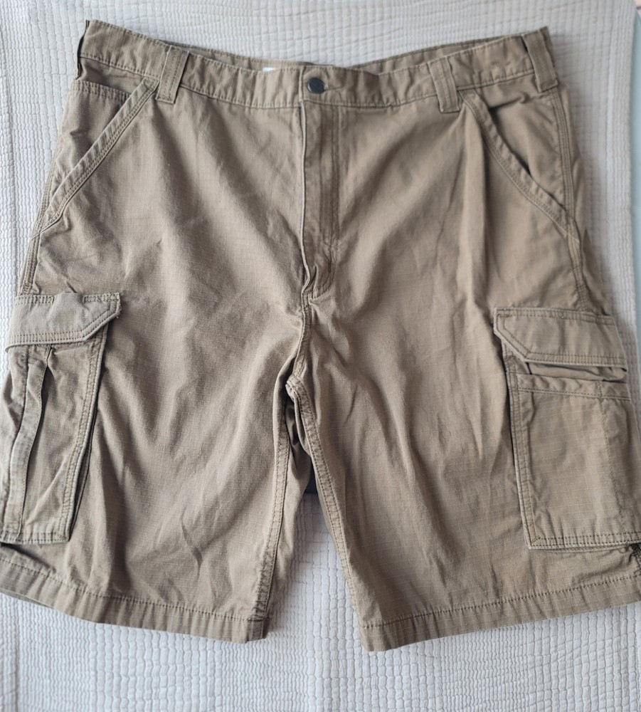 Men's Carhartt Force Relaxed Fit Ripstop Cargo Shorts Sz 40 Gorpcore Utility