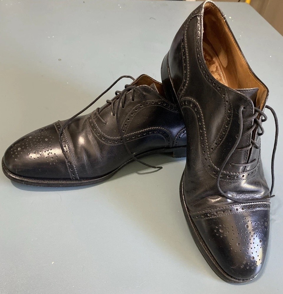 Brooks Brothers Cap Toe Oxford Mens Size 10.5 US Black