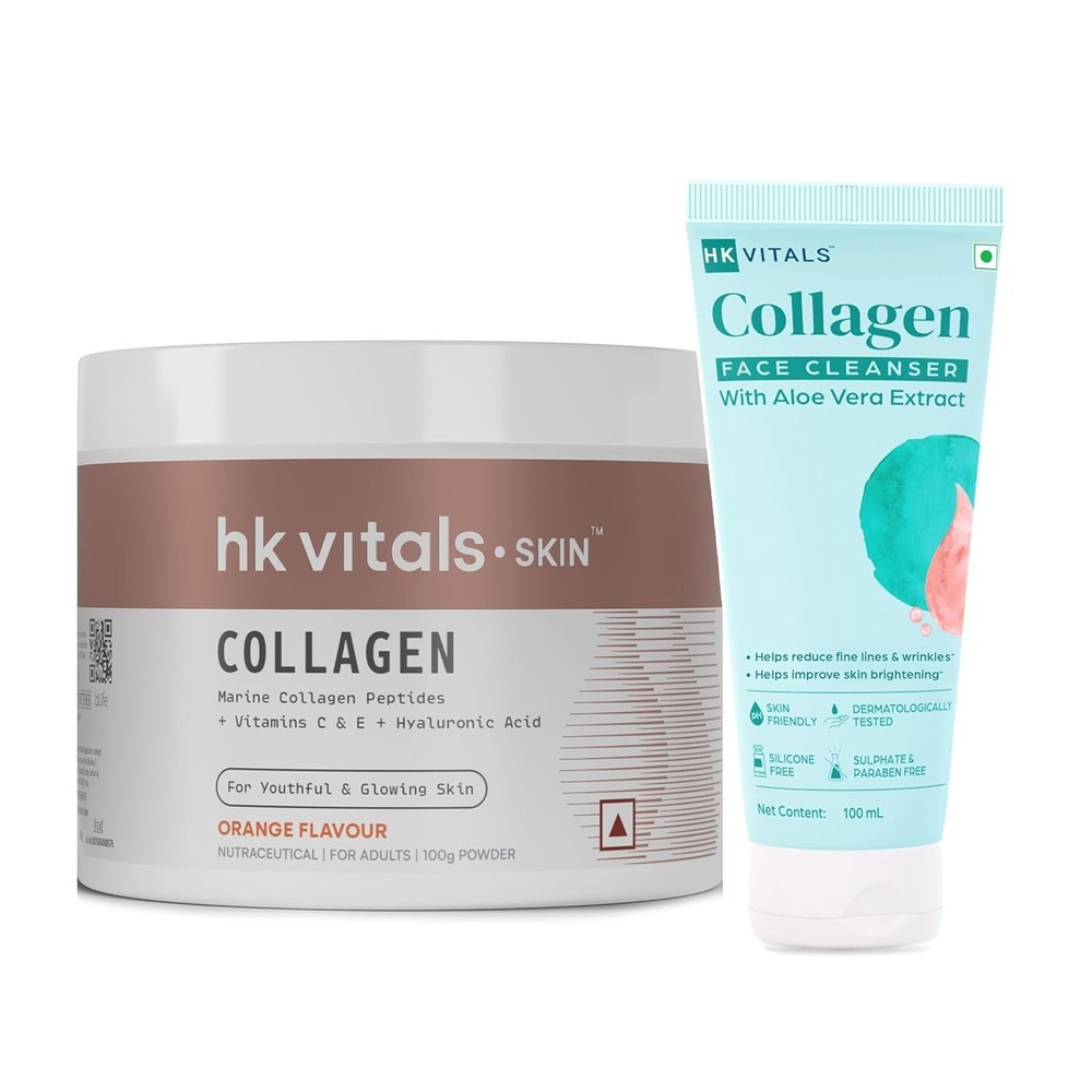 HealthKart HK Vitals Skin Radiance Collagen Powder With Collagen Face Cleanser