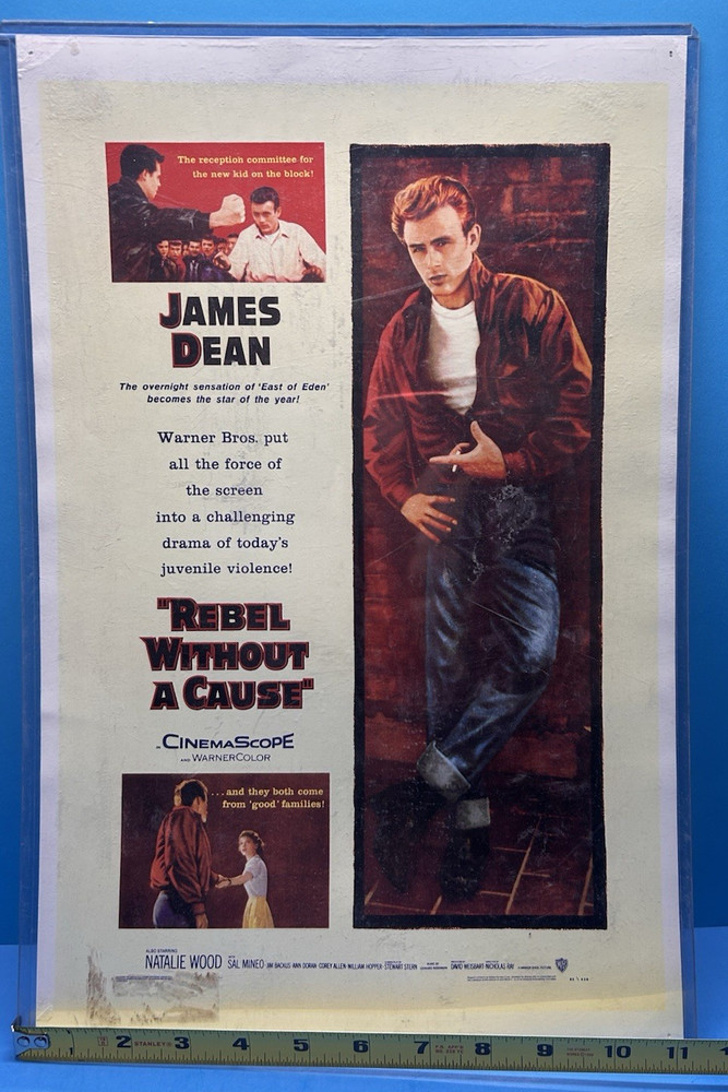 James Dean REBEL WITHOUT A CAUSE Vintage Poster 17