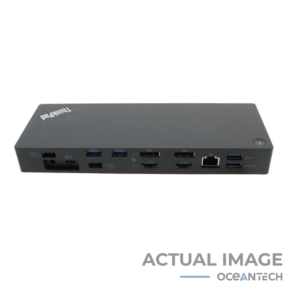 Lenovo DK1841 ThinkPad Thunderbolt 3 Workstation Gen 2 Docking Station No Cables