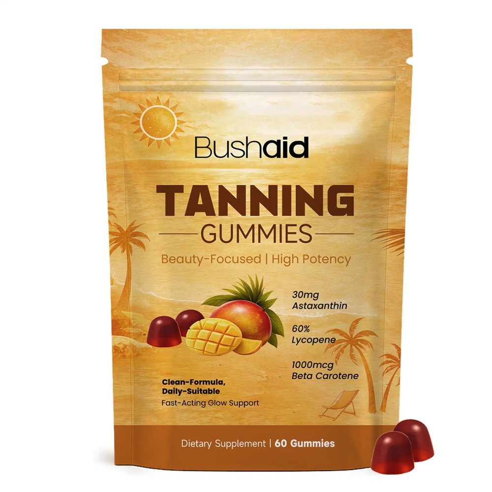 2026 New Tanning Gummies for Women, Non-GMO, Vegan & Sugar Free - 60 Count