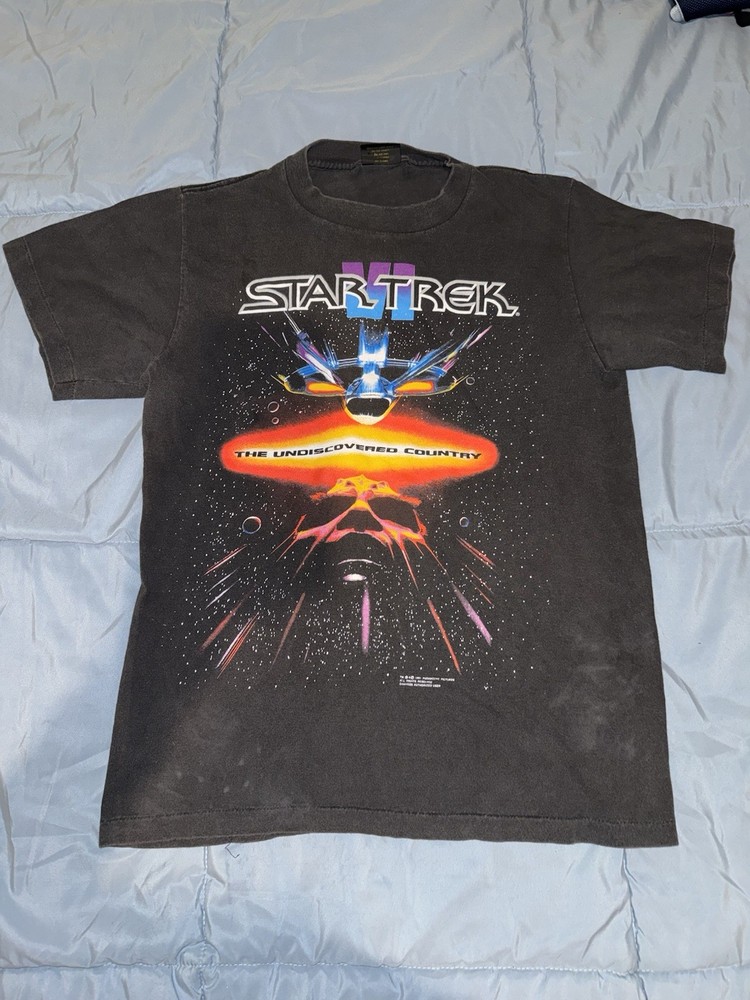 Vtg Star Trek VI Undiscovered Country T-Shirt M Single Stitch 1991