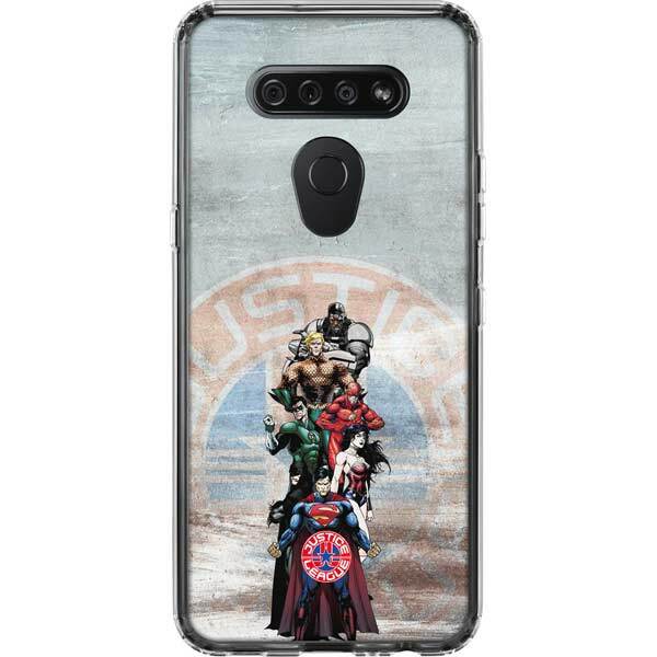 DC Comics Justice League LG K51/Q51 Clear Case - Justice League Heros