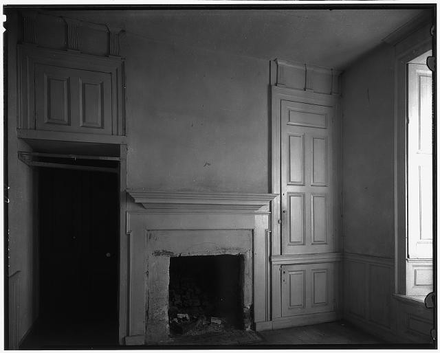 Ditchley Northumberland County Virginia 1935 Interior Fireplace Paneled Room