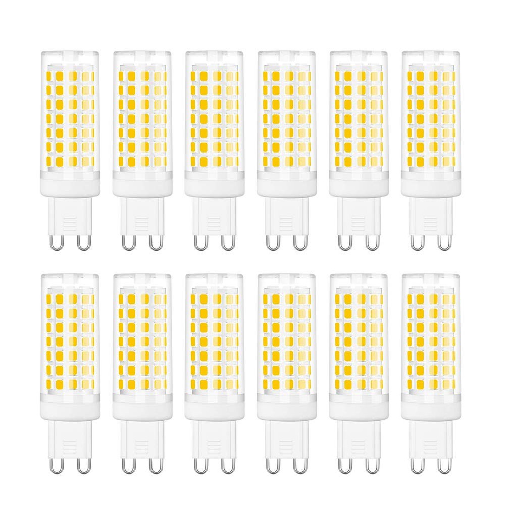 G9 LED Bulb, 6W G9 LED Bulb Dimmable, G9 Halogen Bulb 60 Watt Equivalent, War...