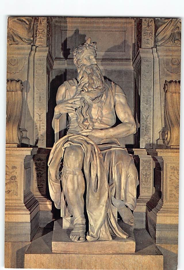 Postcard Moses by Michelangelo Basilica of San Pietro in Vincoli Rome Italy