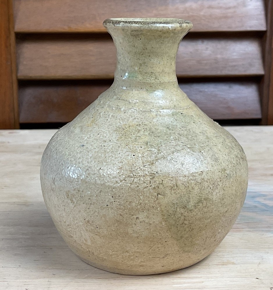 Studio Art Pottery Vase Artist Signed Rustic Primitive
