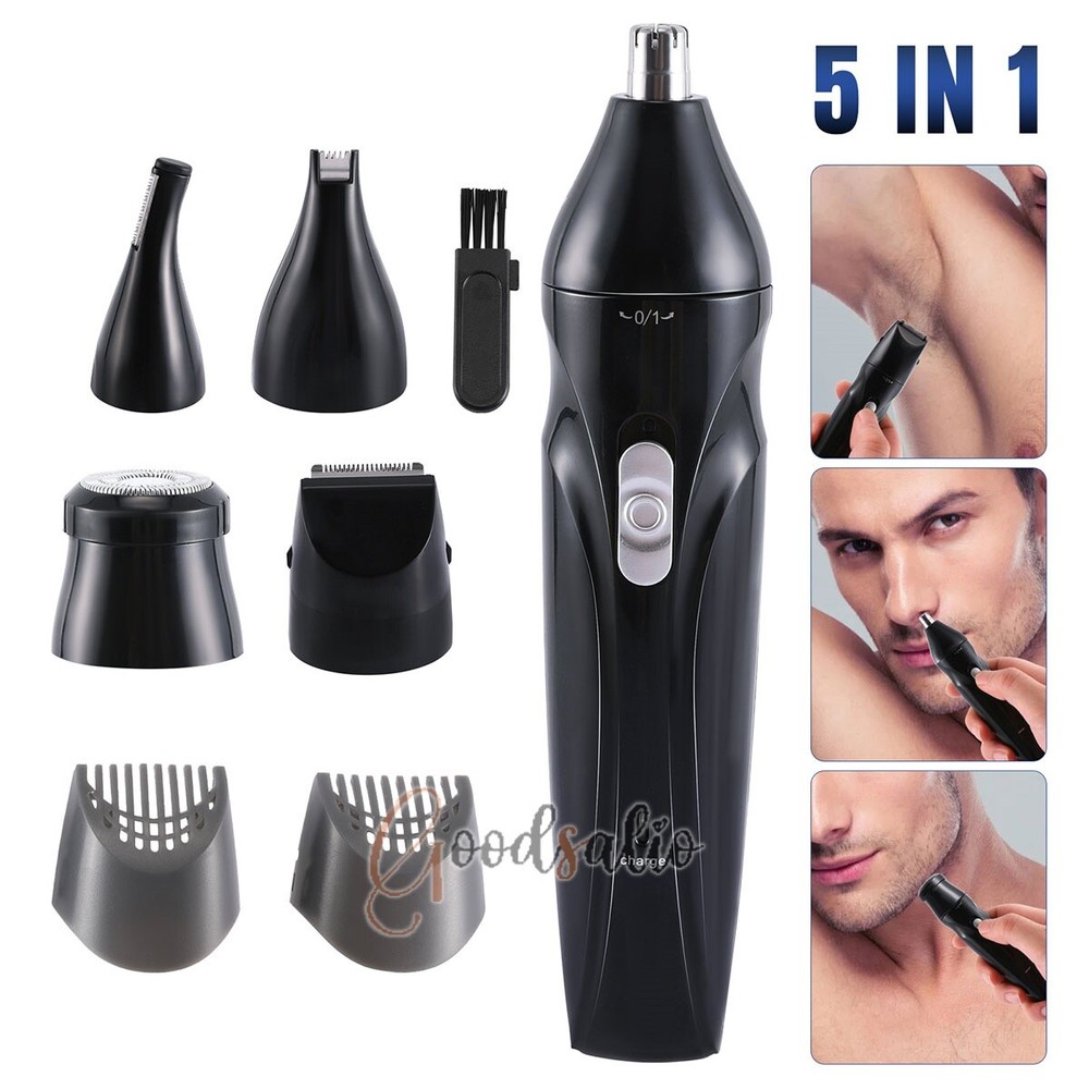 Mini Afeitadora Eléctrica Multifunción 5en1 Maquinilla de Afeitar Recargable US