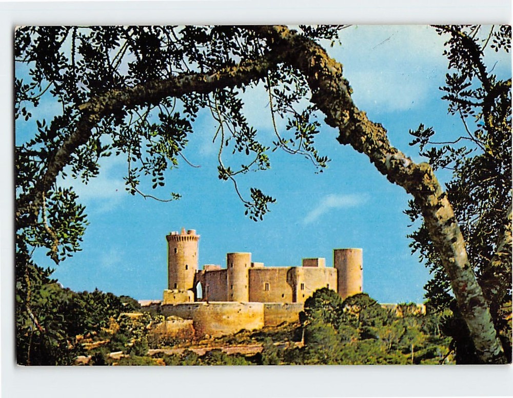 Postcard Castillo de Bellver Mallorca Spain