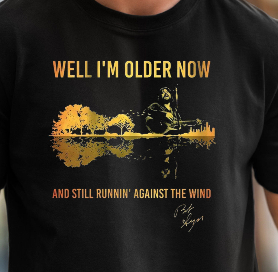 Against The Wind Lyric T-Shirt, Seger Inspired Tee, Classic Rock Shirt