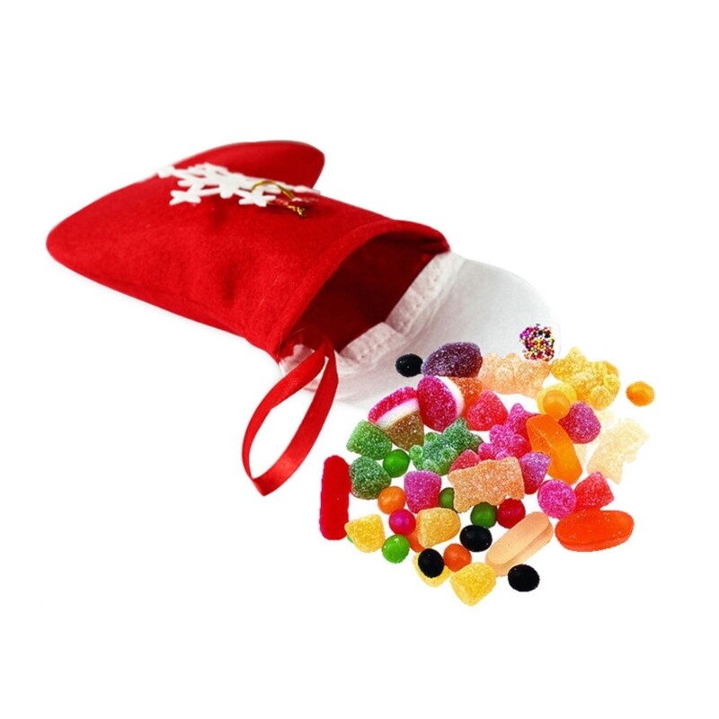 Festive Christmas Stocking Customizable Sock Pendant for Tree Decoration