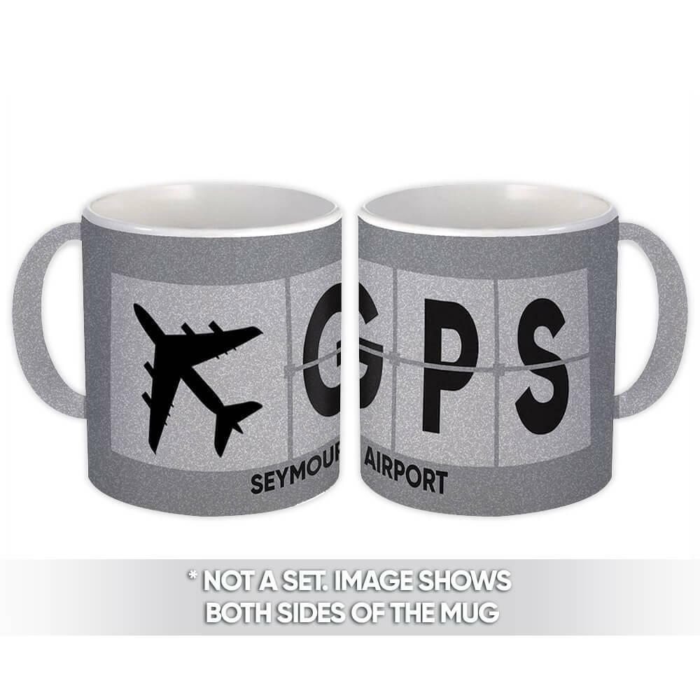 Gift Mug : Ecuador Seymour Airport Galápagos GPS Airline Travel Pilot AIRPORT