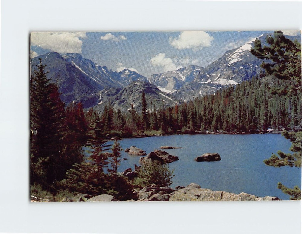 Postcard Longs Peak & Glacier Gorge Rocky Mountain National Park Colorado USA