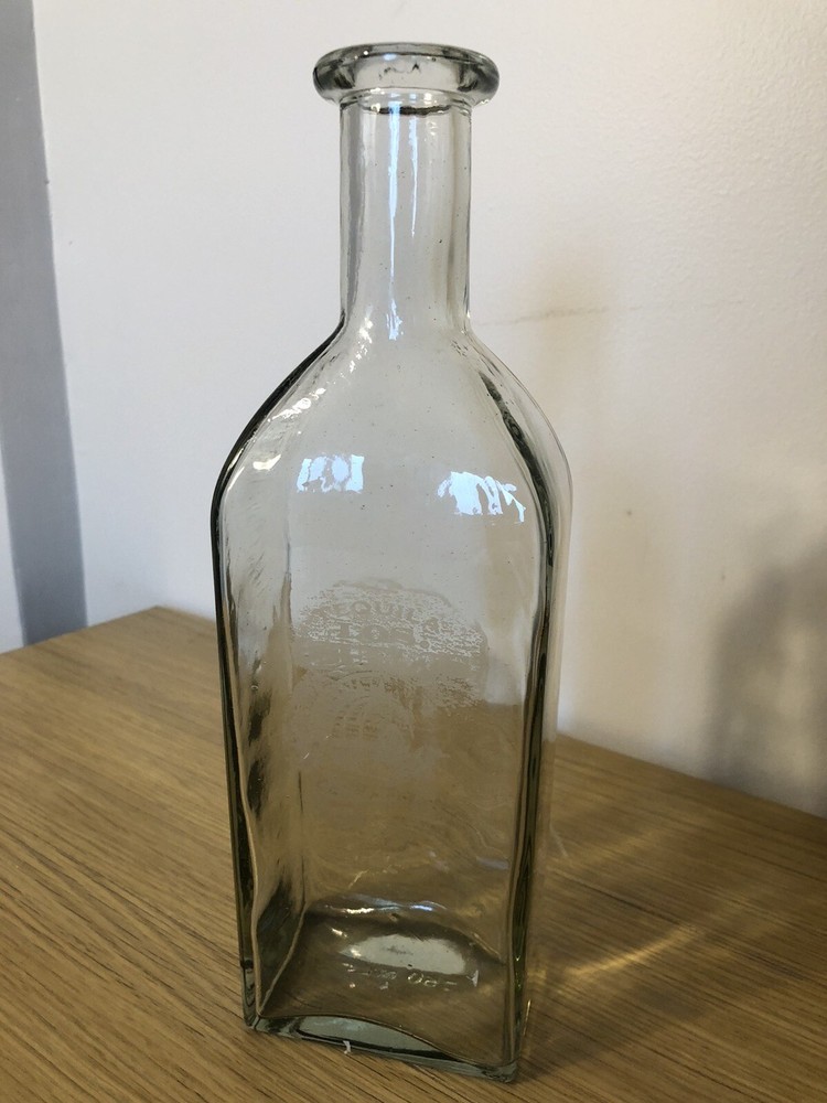 Los Abuelos Tequila Empty 750 ml Bottle Clear Glass No Stopper D3-image