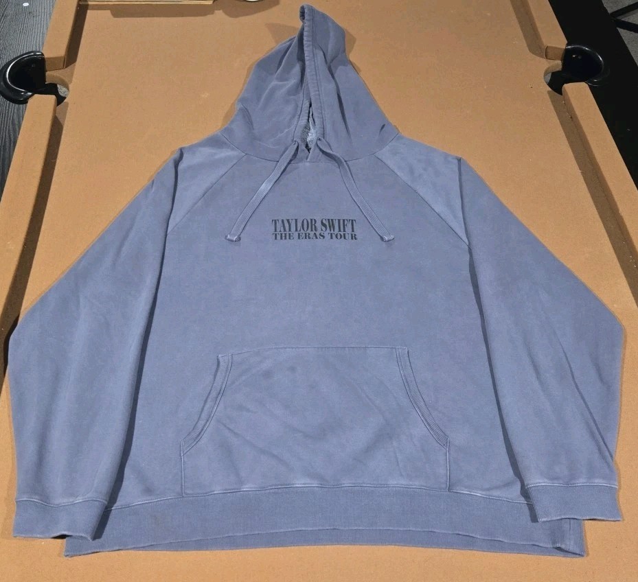 Taylor Swift The Eras Tour Faded Gray Hoodie 2023 2024 Unisex 2XL Oversize
