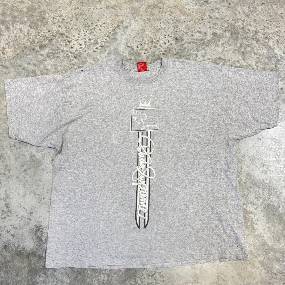 Vintage Dada Supreme Shirt Mens 3XL Gray Crown Logo Graphic Tee Hip Hop Y2K