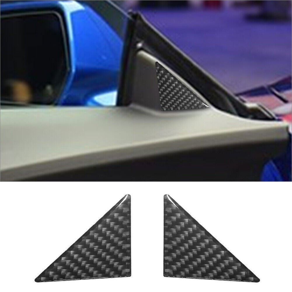 Chevrolet Camaro Carbon Fiber Interior Window Pillar Cover Trim 2Pcs Set