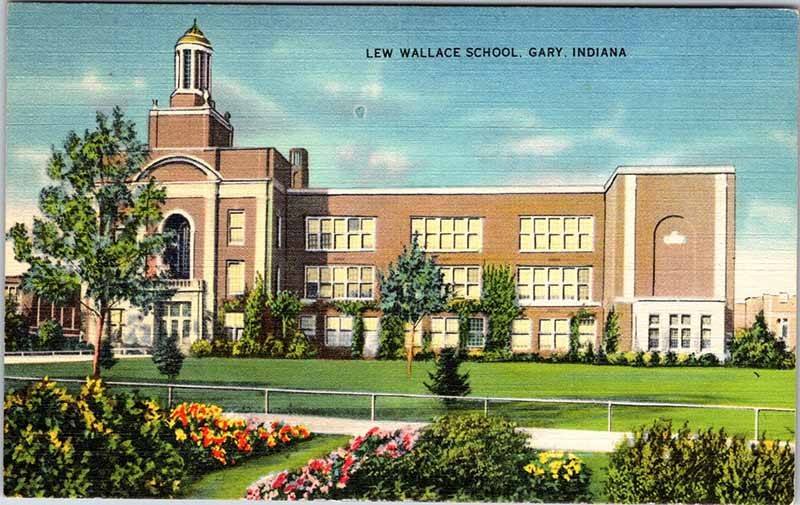 Postcard SCHOOL SCENE Gary Indiana IN m/09 AN9798