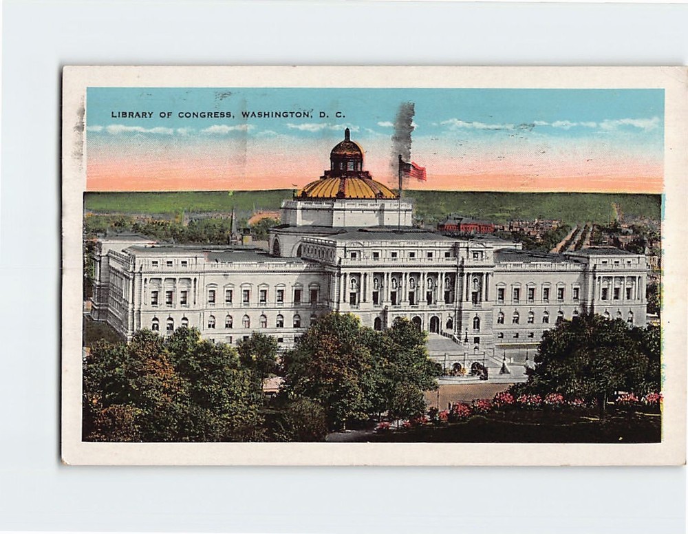 Postcard Library of Congress Washington DC