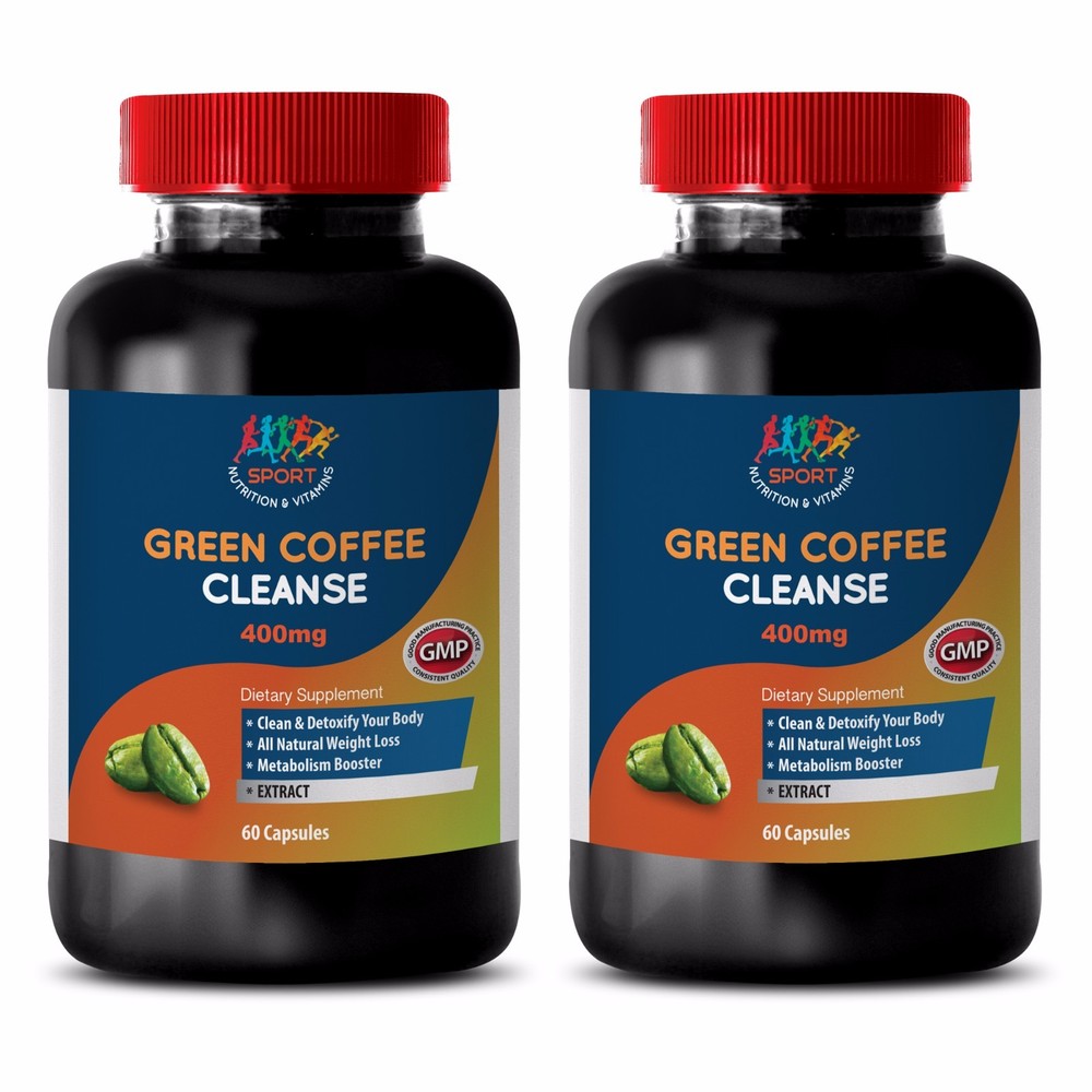 Appetite Control Pills - Green Coffee Cleanse 800mg - Detox Capsule 2B