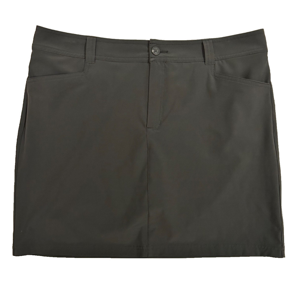 Eddie Bauer Hiking Skort Gray Skirt Shorts Lined Stretch Outdoor Women's Size 14