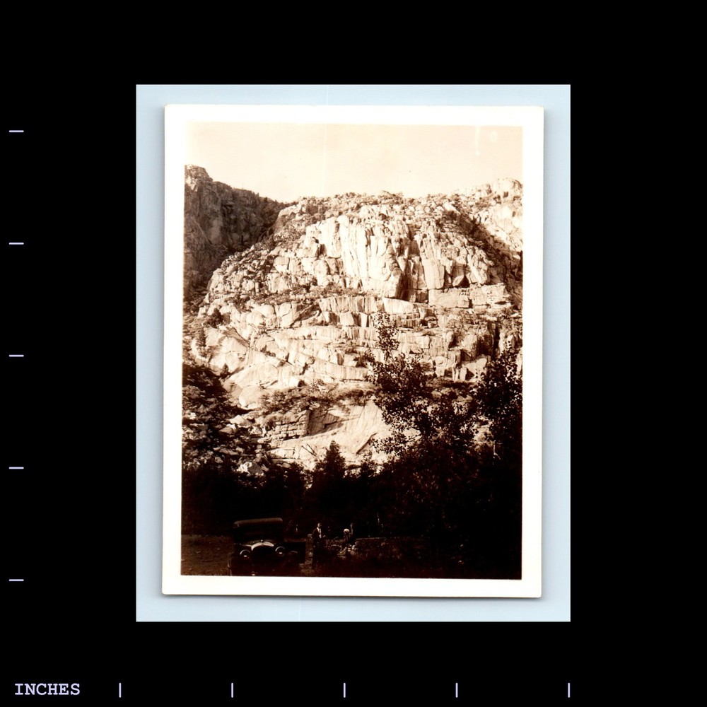 Old Vintage Photo MOUNTAIN LANDSCAPE CLASSIC CAR 1933 CALIFORNIA