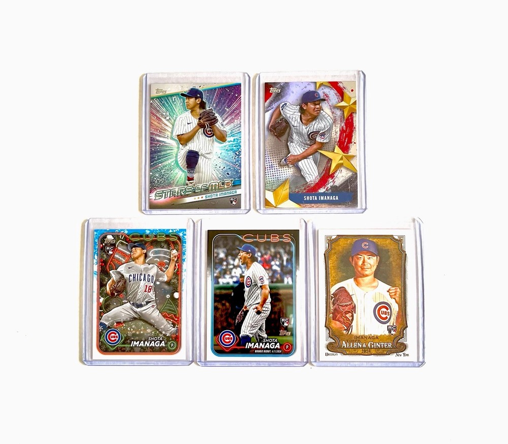 Shota Imanaga Rookie Card Lot Of 5 Rc - Chicago Cubs