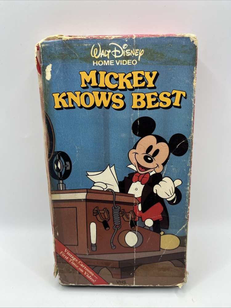 VHS Mickey Knows Best (VHS, 1989, Slipsleeve)