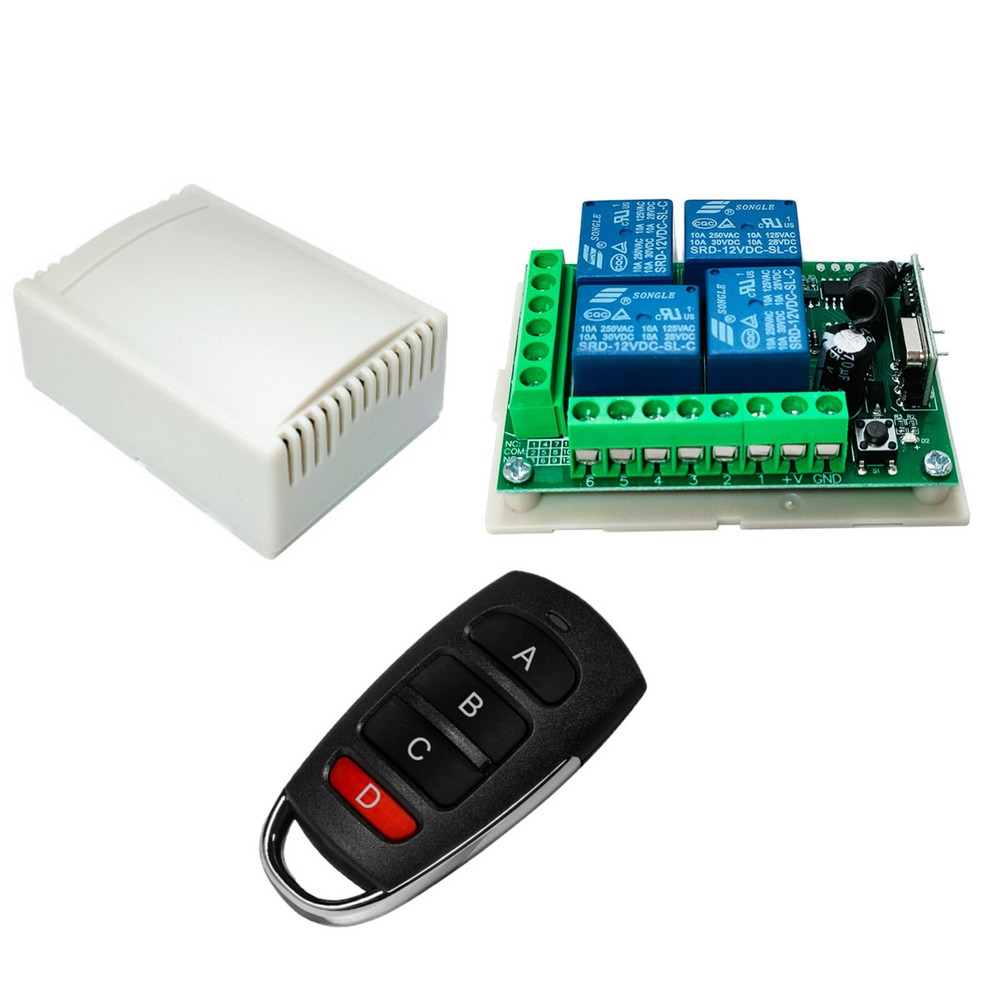 EV1527 Channel Relay RF Wireless Remote Control Switch Transmitter+Receiver