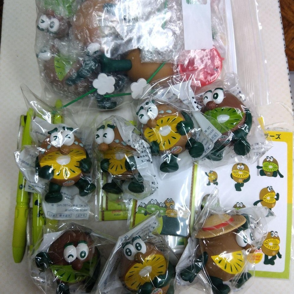 Zespri Kiwi Brothers Figure Sticker Sticky Note Storage Bag #ea50d3