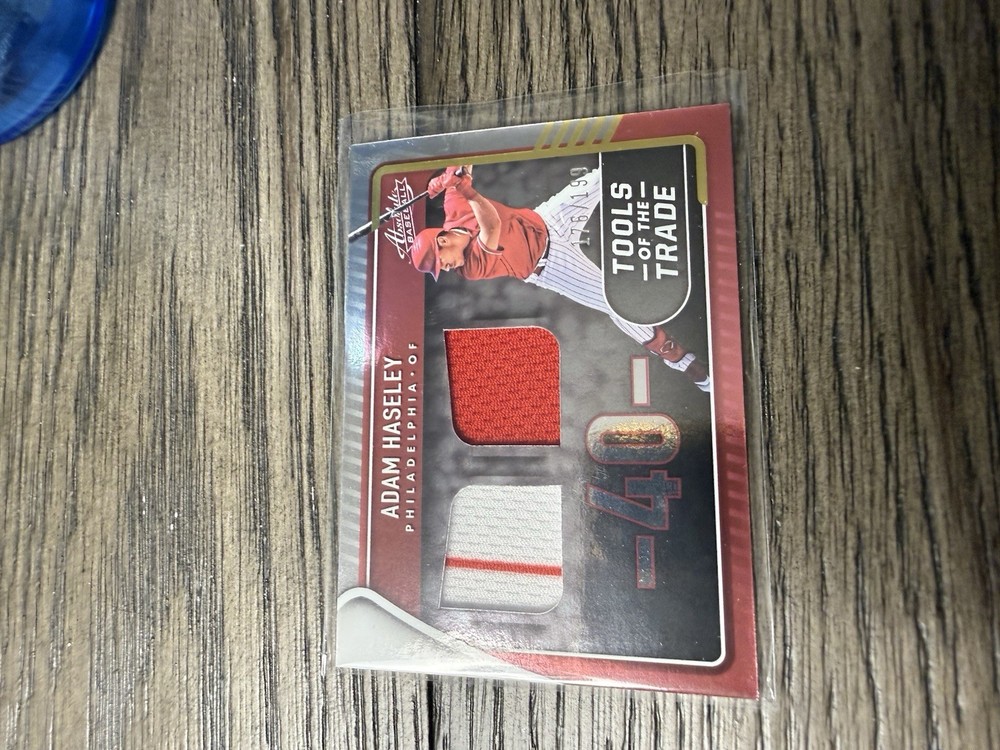 2022 Panini Absolute - Tools of the Trade 2 Swatch Adam Haseley #TTT2-AH /199...