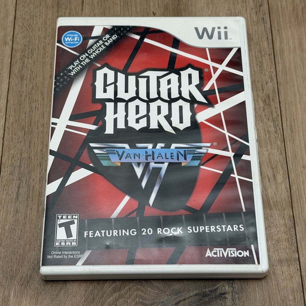Guitar Hero: Van Halen - Nintendo Wii - 2009 Complete CIB Tested