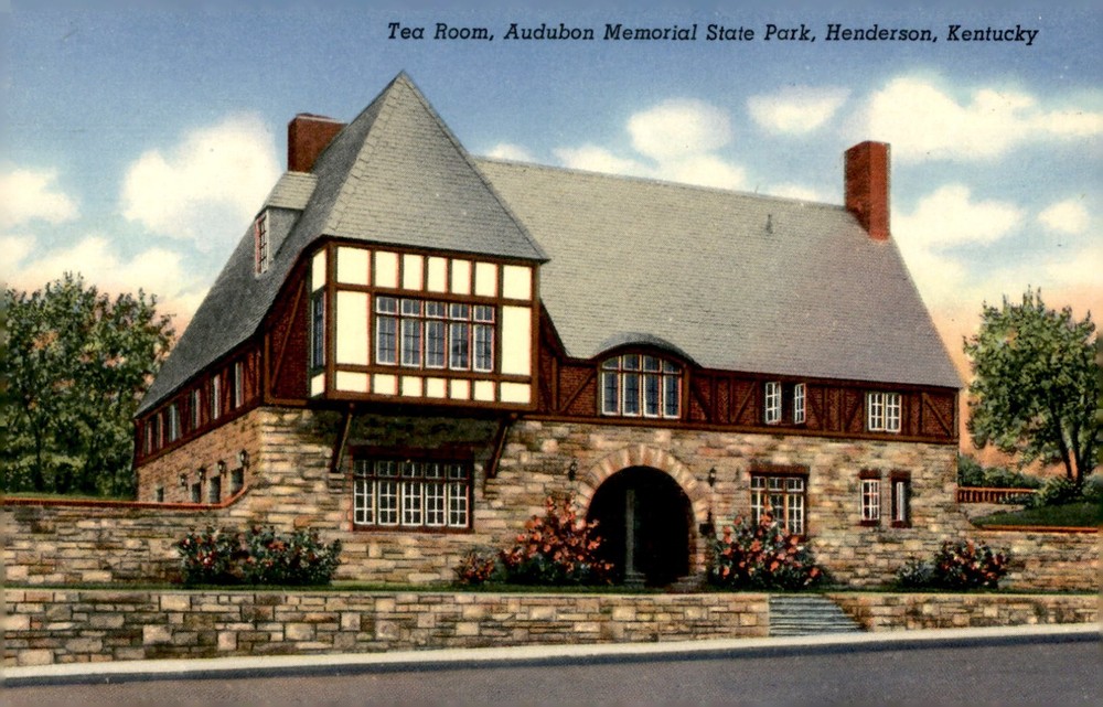 Tea Room, Audubon Memorial State Park, Henderson, Kentucky Postcard