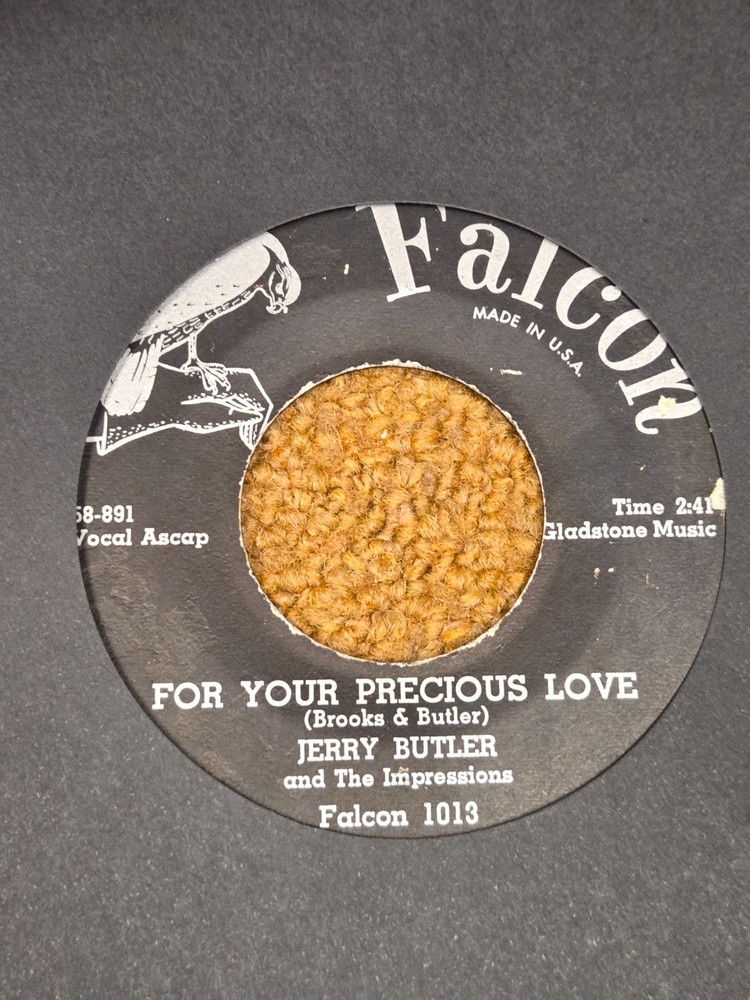 45 RPM Jerry Butler / Impressions FALCON 1013 For Your Precious Love VG+